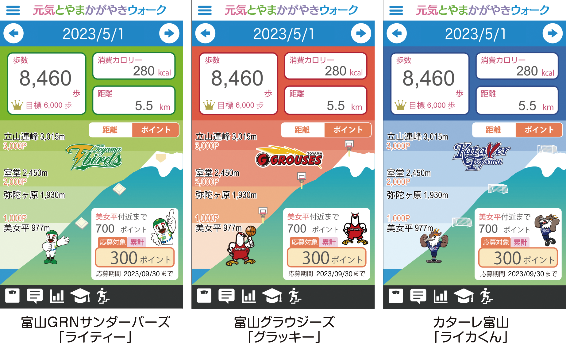 キャラクター変更機能