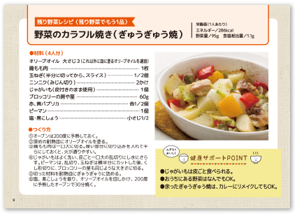 野菜のカラフル焼き(ぎゅうぎゅう焼)