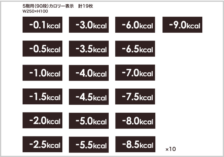 階段カロリーステッカー