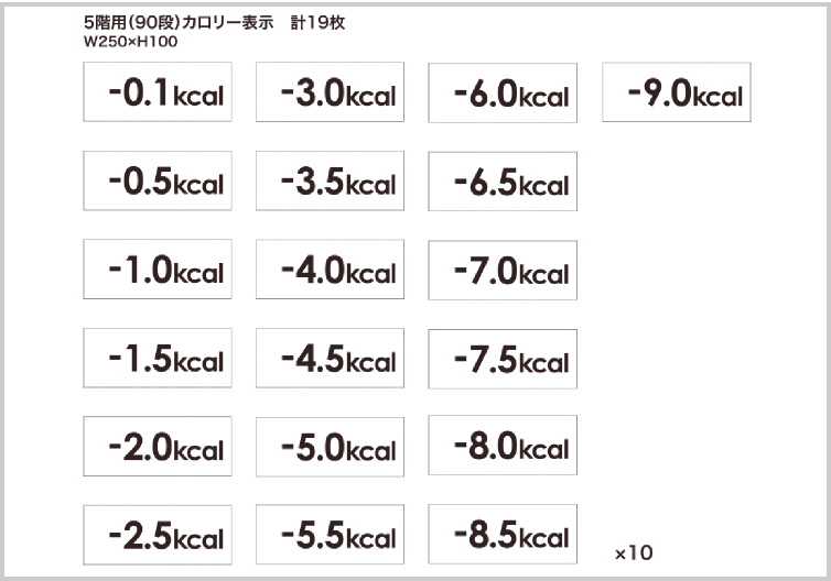 階段カロリーステッカー