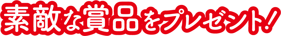 素敵な商品をプレゼント